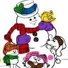 Snowman Coloring Book